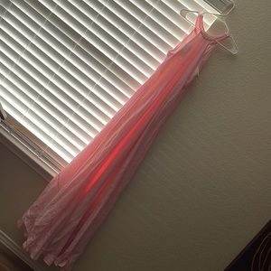 Pink summer maxi dress
